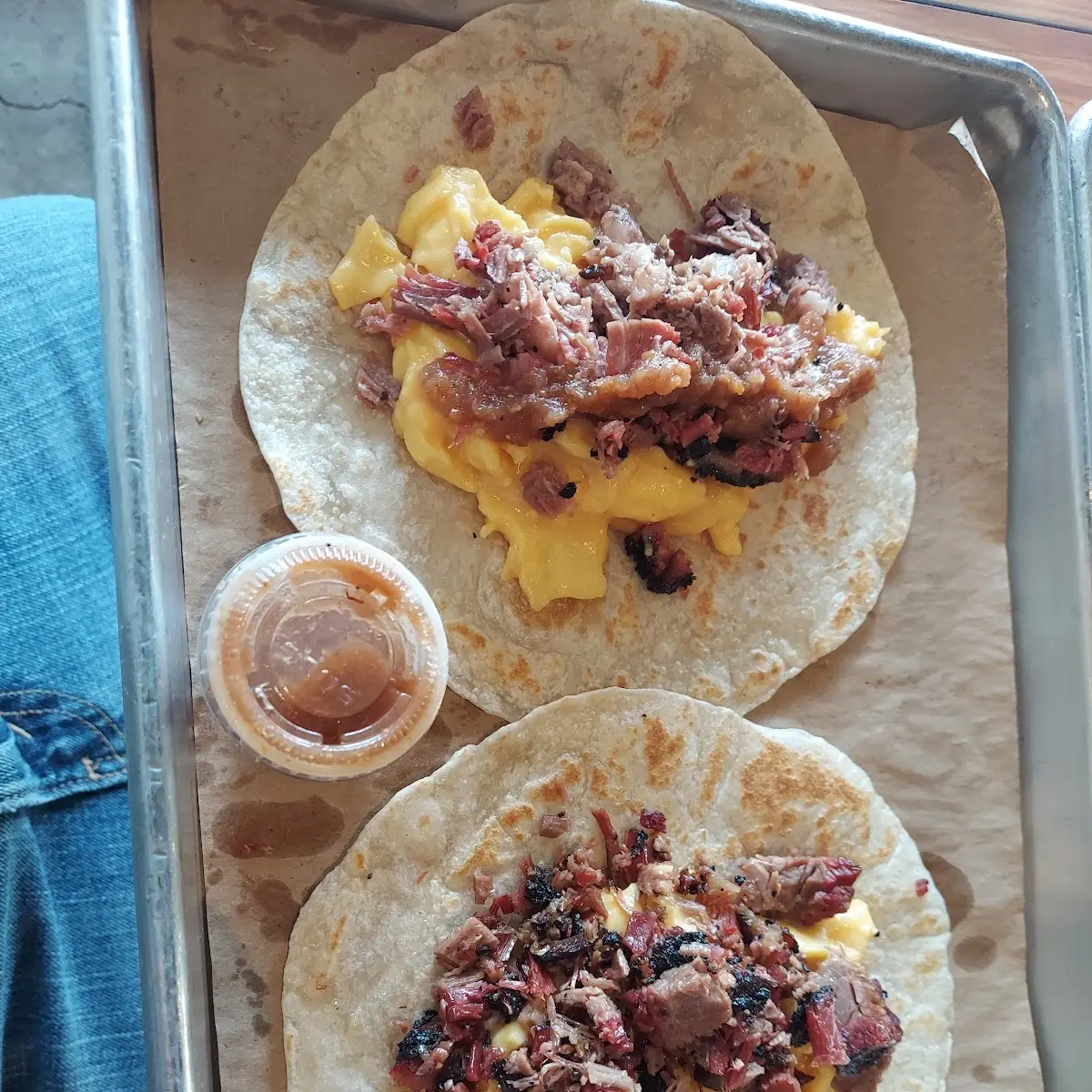 Brisket Egg Tacos
