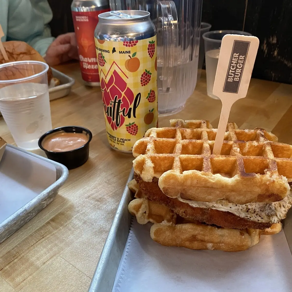 Fried Chicken and Waffle Sandwich