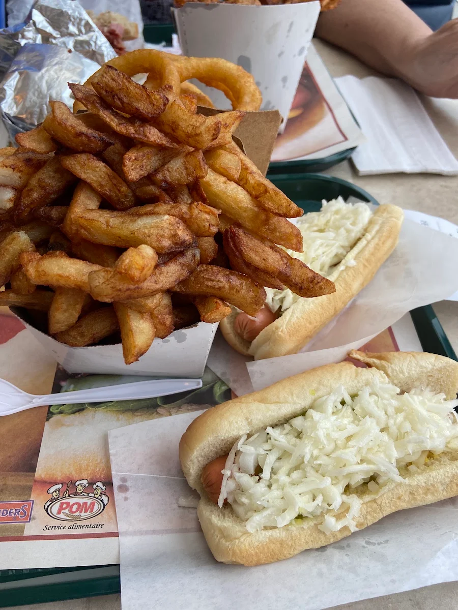 Frites Maison Hot Dog Rondelle Oignons
