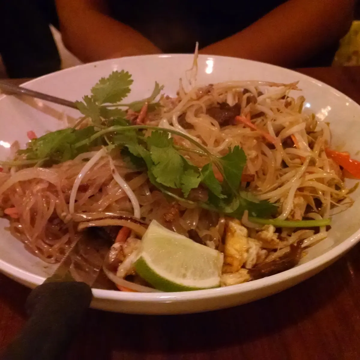 Chicken Pad Thai with Garnish