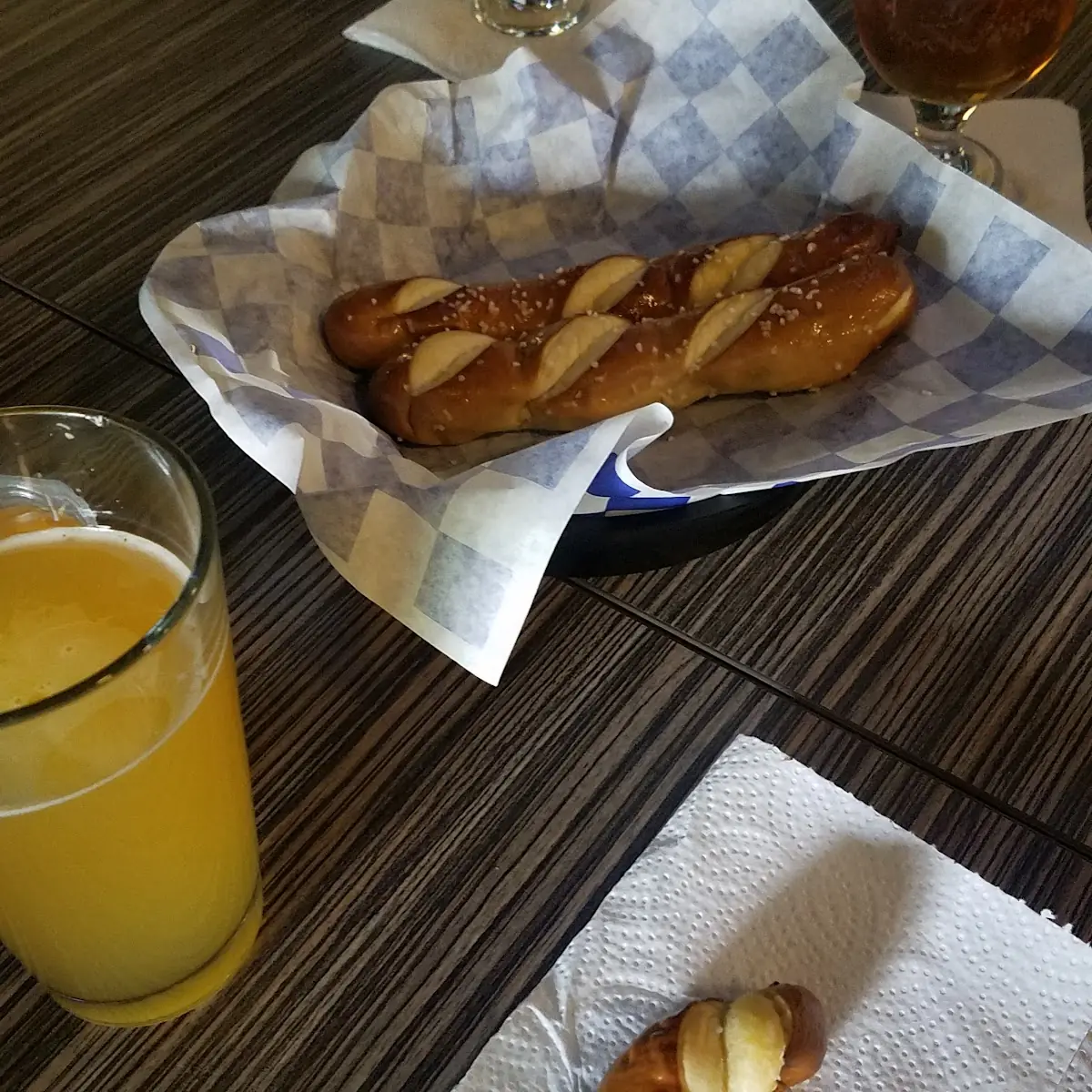Pretzel Sticks and Beer