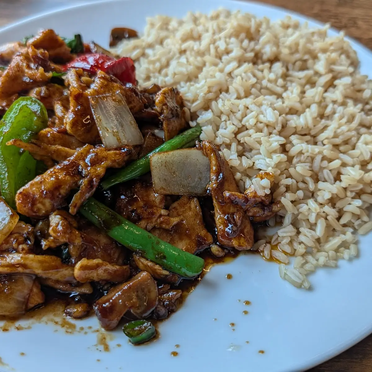 Basil Chicken with Brown Rice