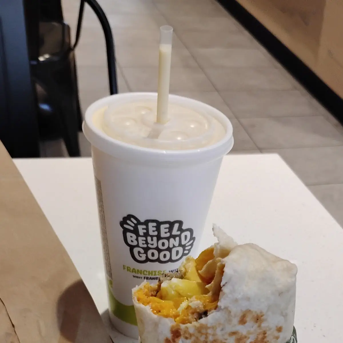 Buffalo Hummus Chicken Wrap