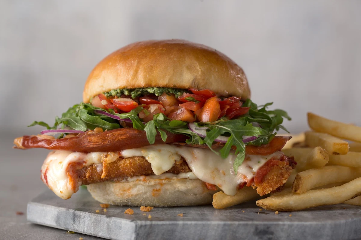 Caprese Crispy Chicken Sandwich