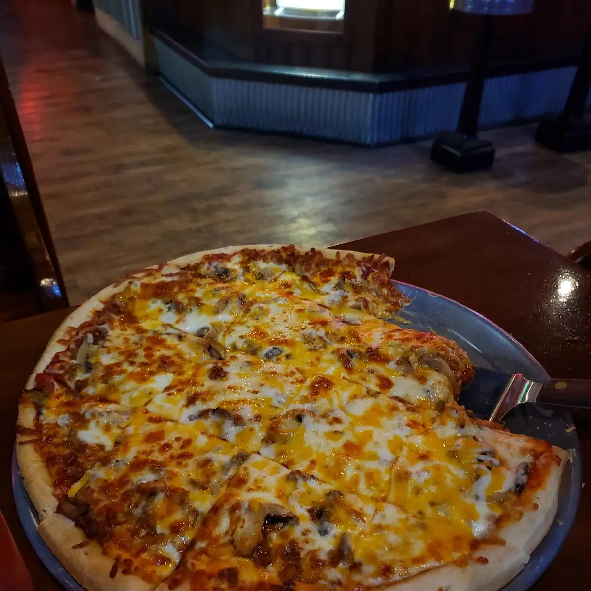 Sausage and Mushroom Pizza
