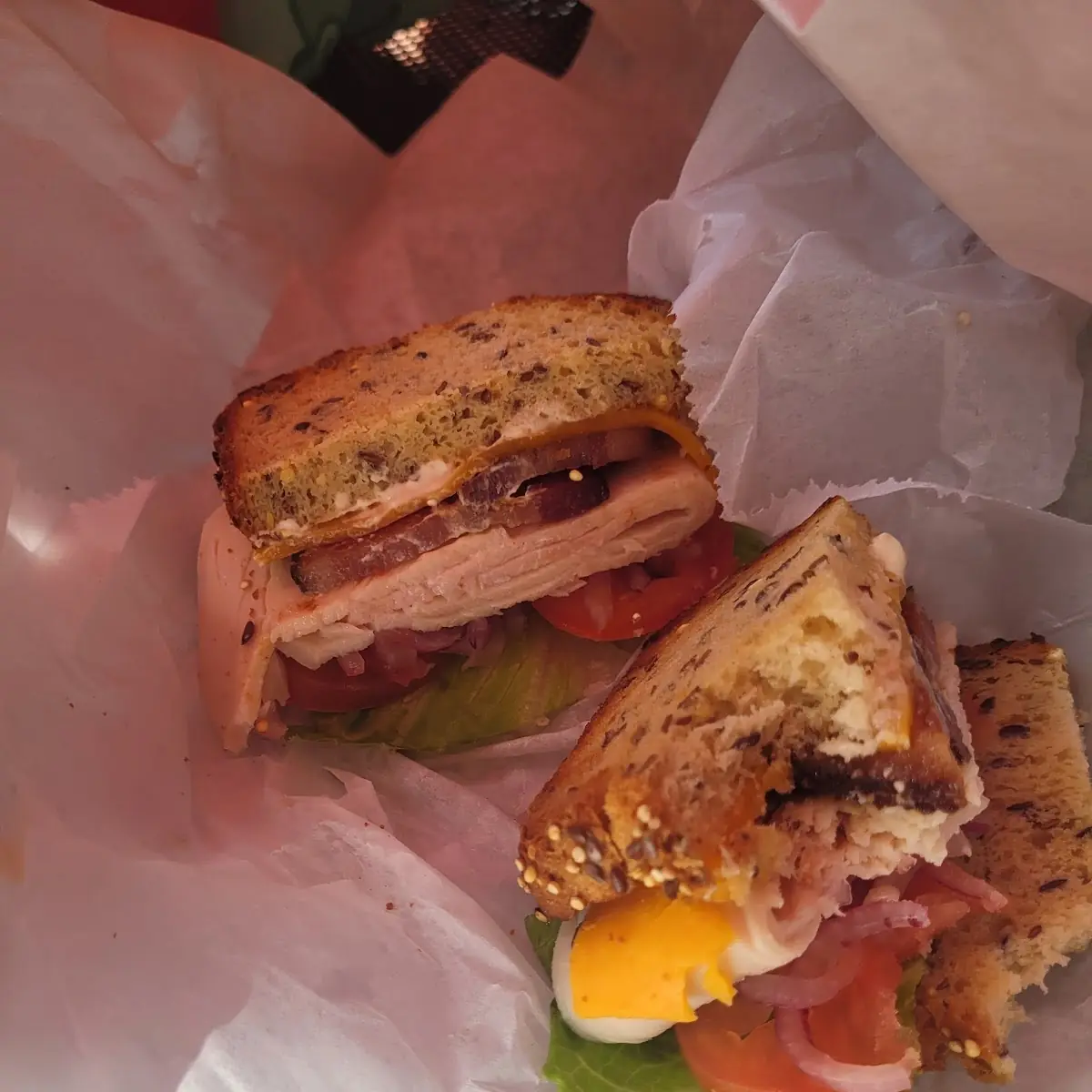 4 Smoked Turkey and Bacon on GF Bread