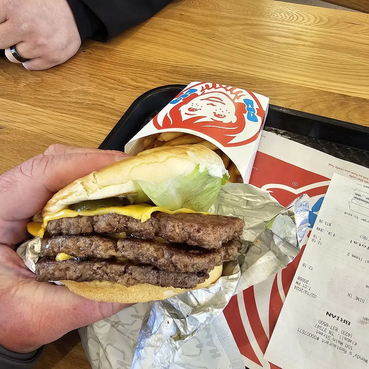 Triple Cheeseburger