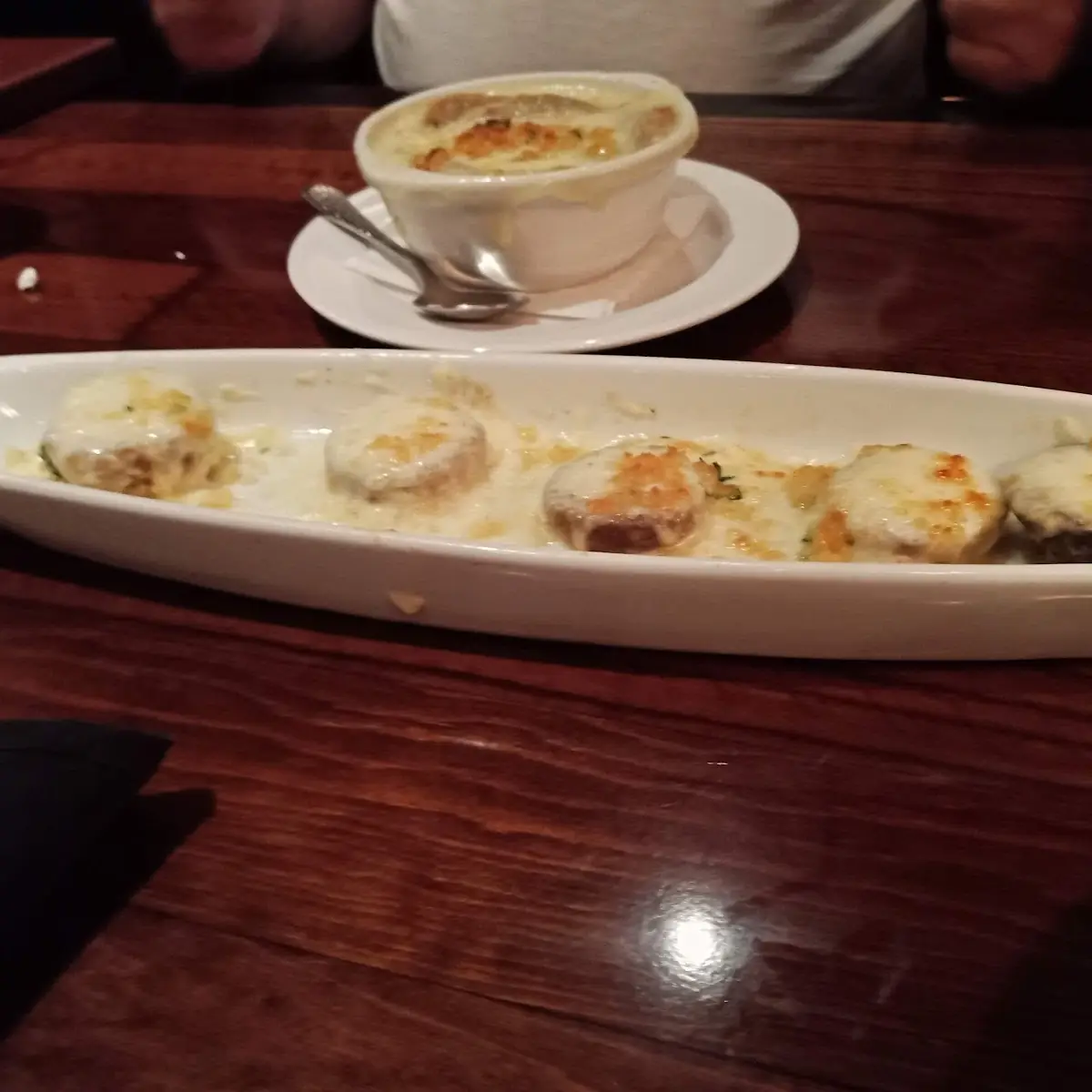 White Cheddar Stuffed Mushrooms