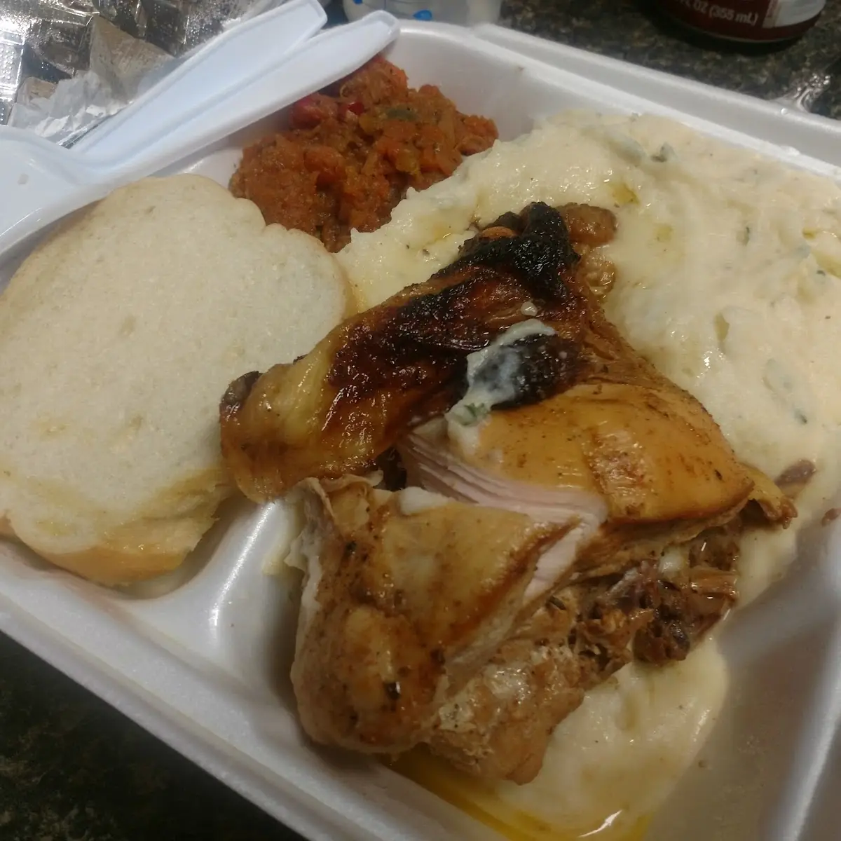 Baked Chicken Mashed Potatoes and Carrots