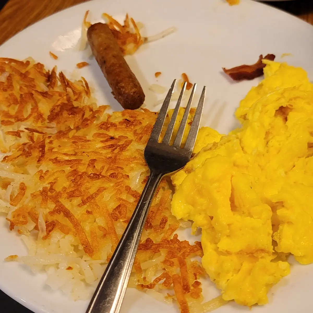Scrambled Egg and Hash Browns