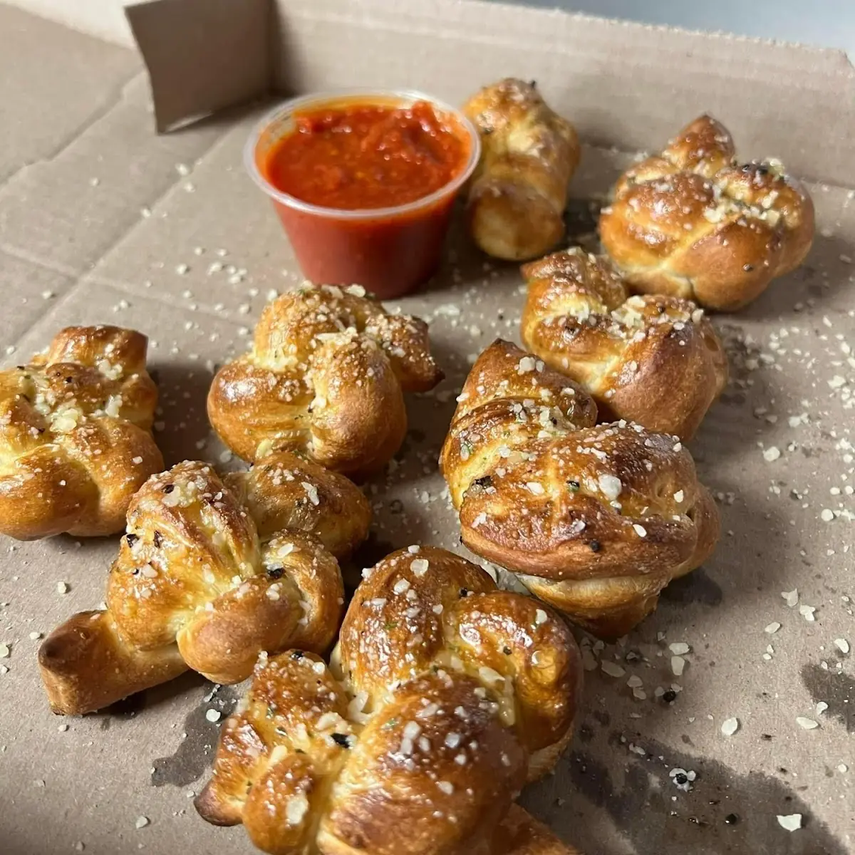 Garlic Parmesan Knots