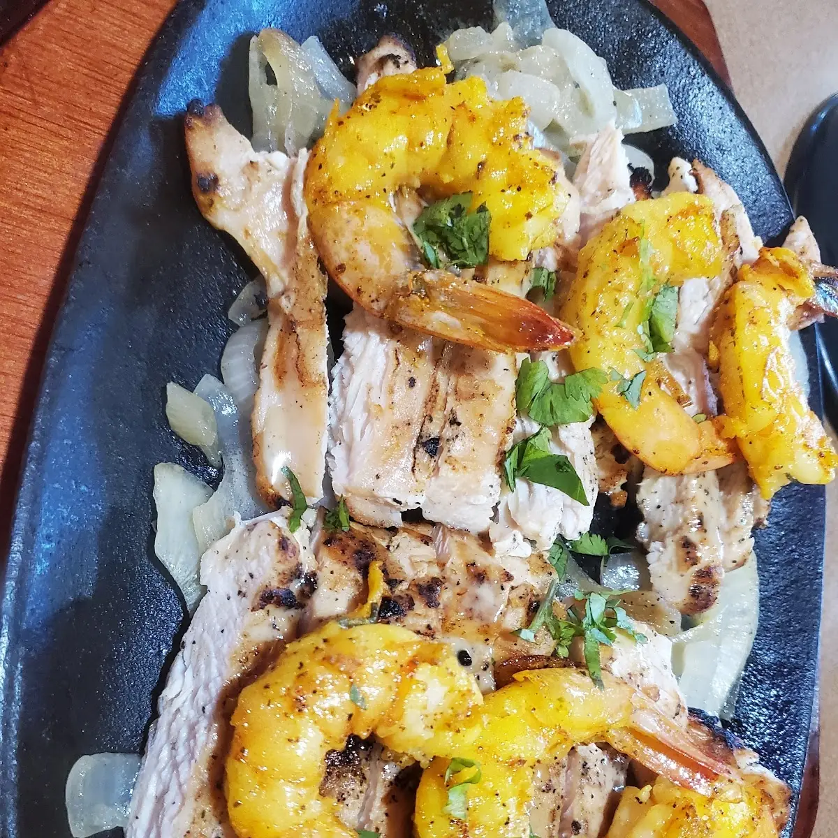 Chicken and Shrimp Fajitas