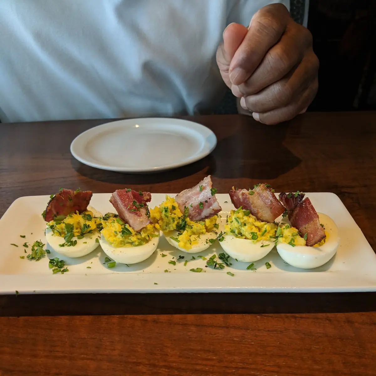 Deviled Eggs with Crispy Bacon