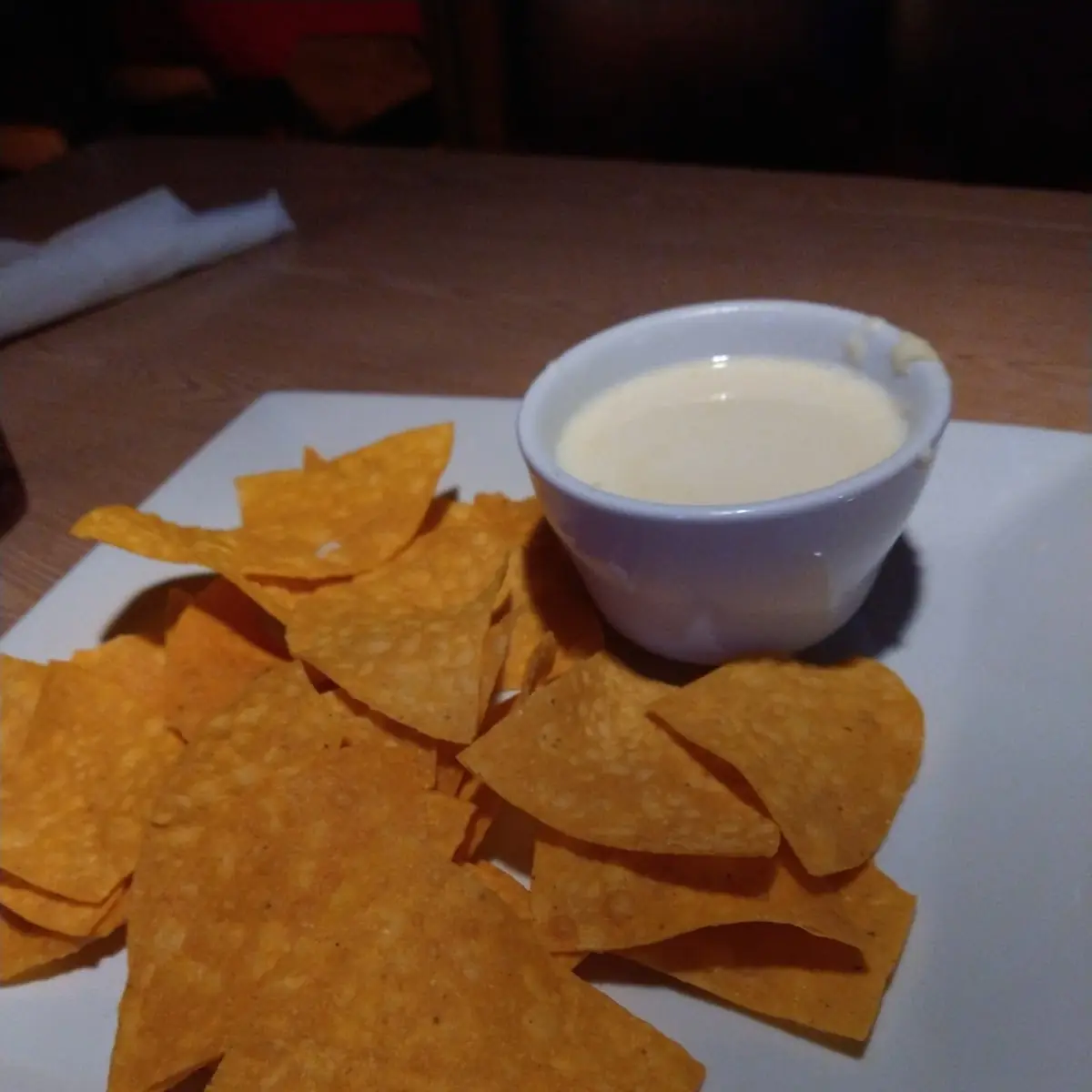 Chips and White Cheese Dip