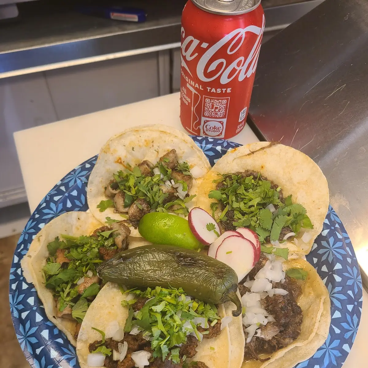 Chicken tacos/tacos de poll