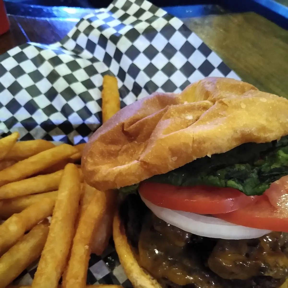 Cheese Burger and Fries
