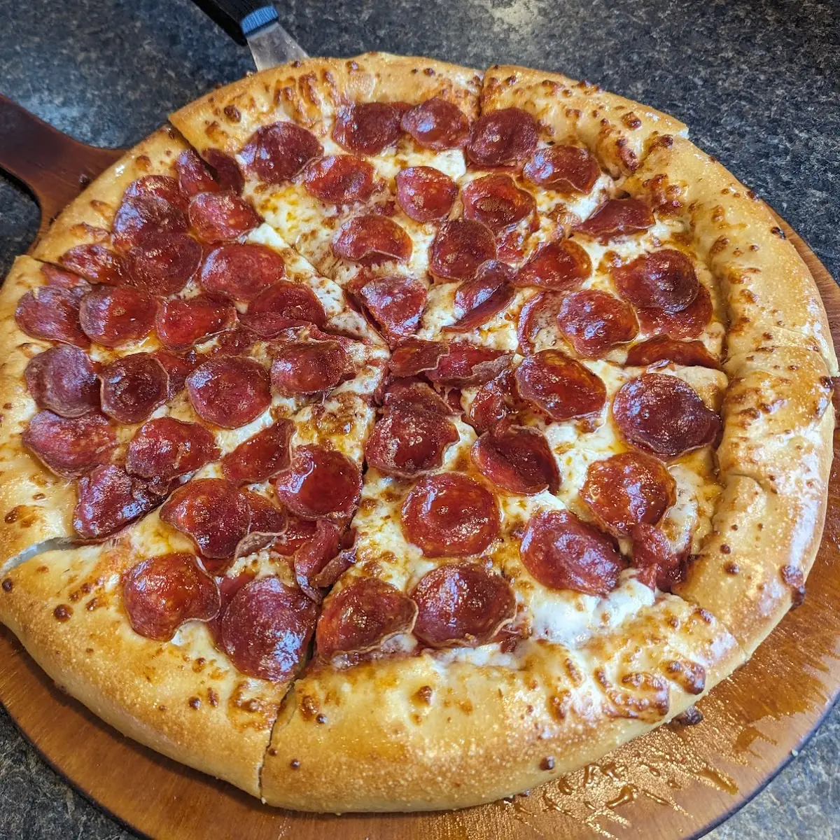Stuffed Crust Pepperoni Pizza