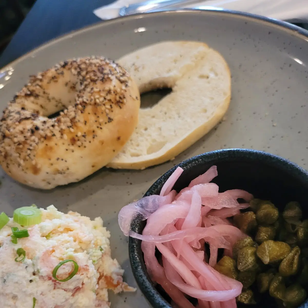 Bagel with Cream Cheese Salmon