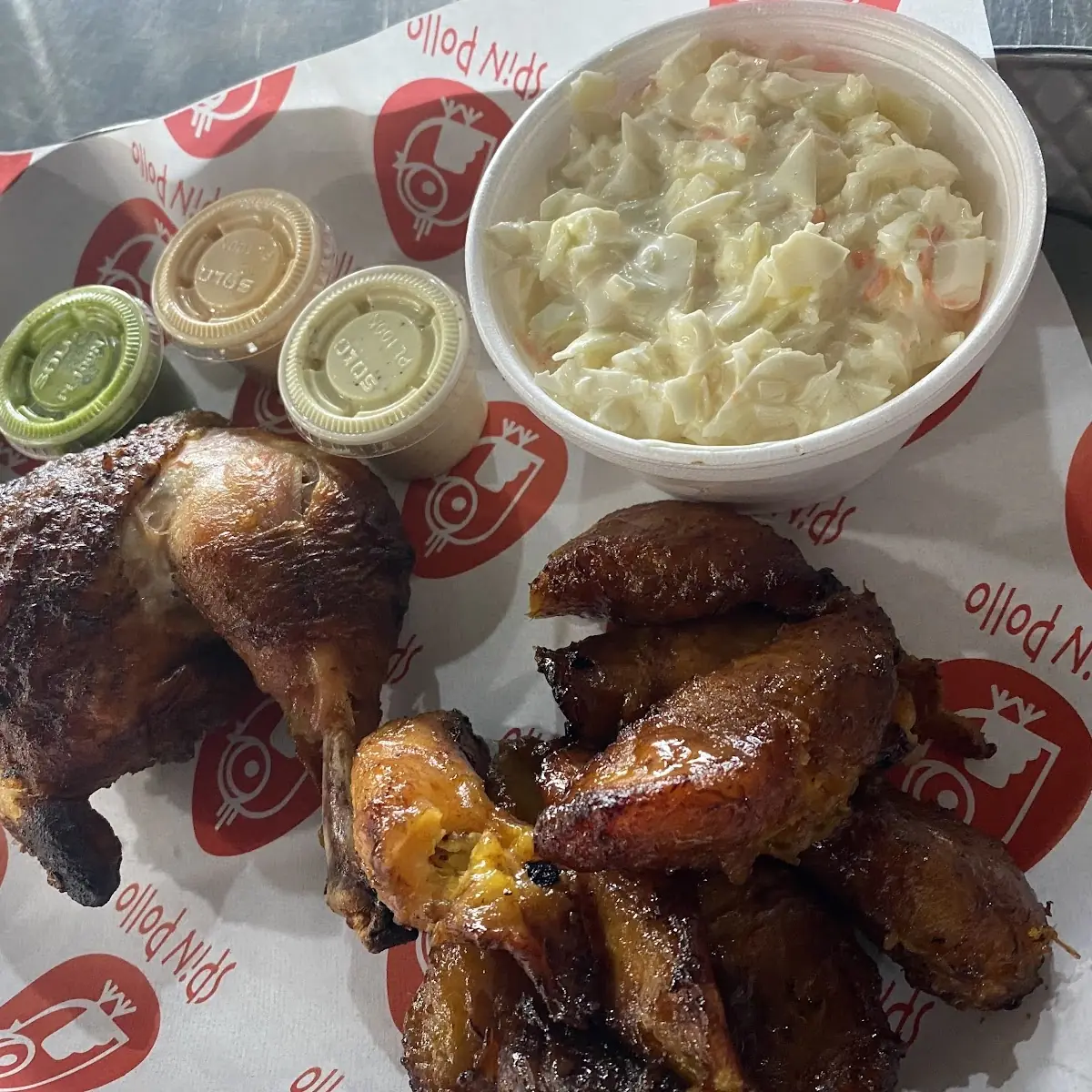 Half Chicken with Plantains
