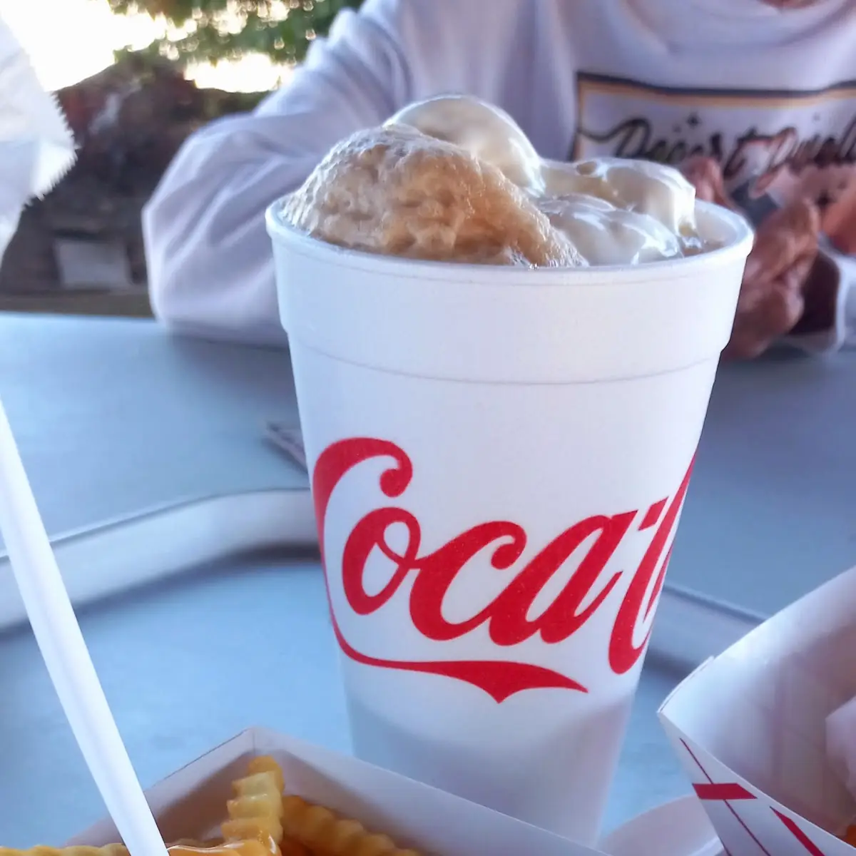 Cheese Fries and Root Beer Float