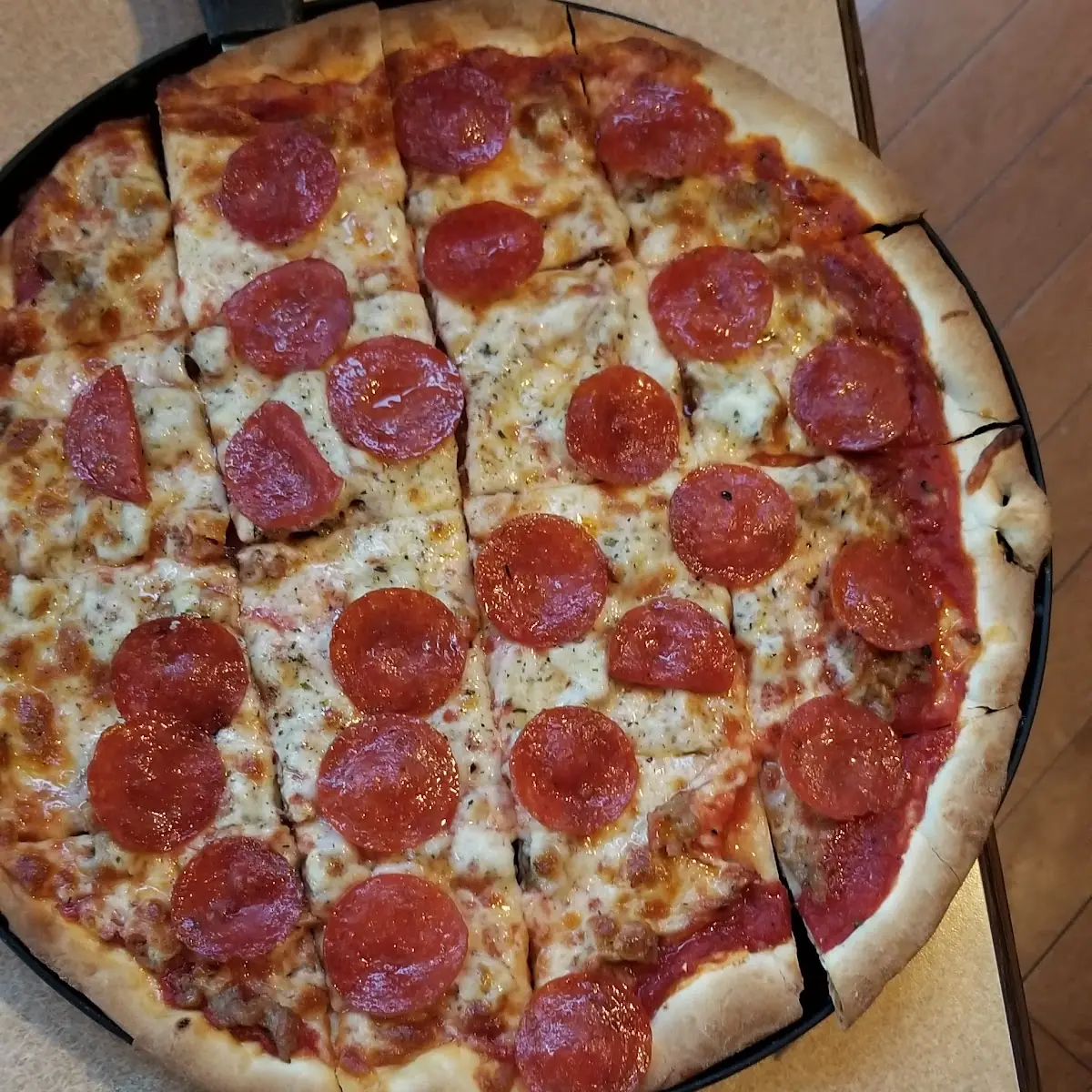 Pepperoni and Sausage Pizza
