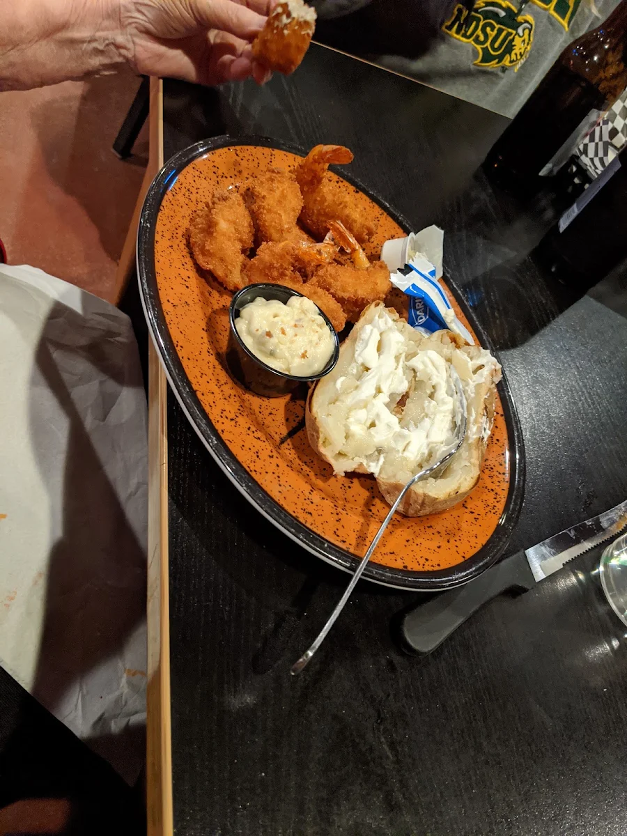 Shrimp with Baked Potato
