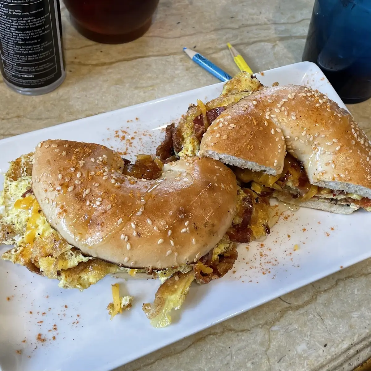 Bacon Egg and Cheese Bagels