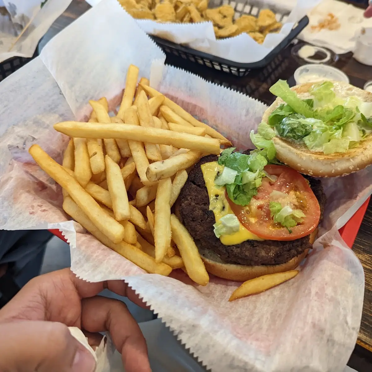 Burger and Fries