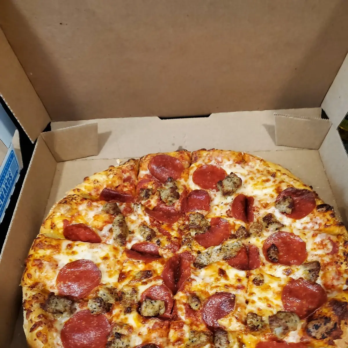 Pepperoni and Sausage Pizza