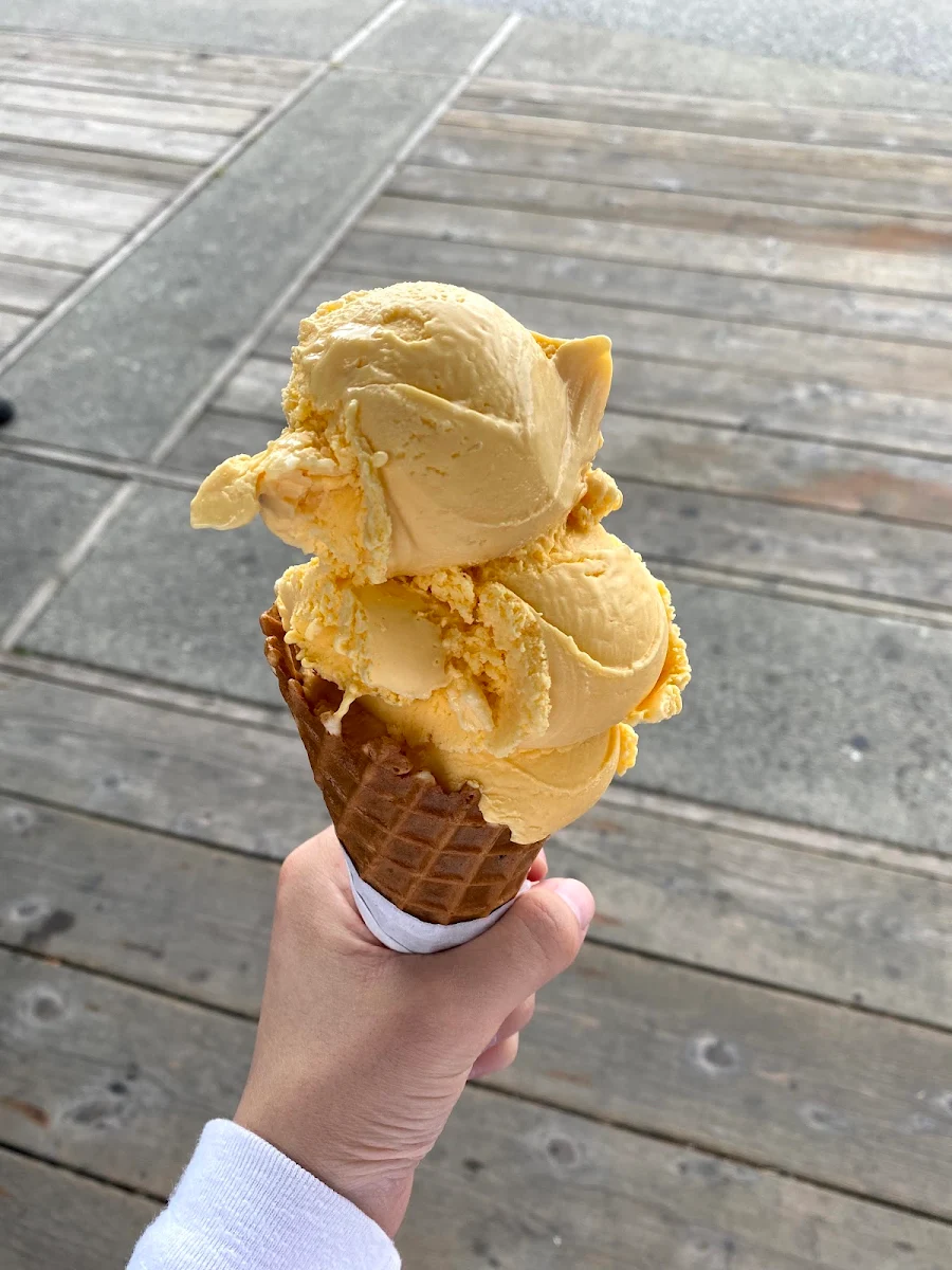Mango Ice Cream Cone