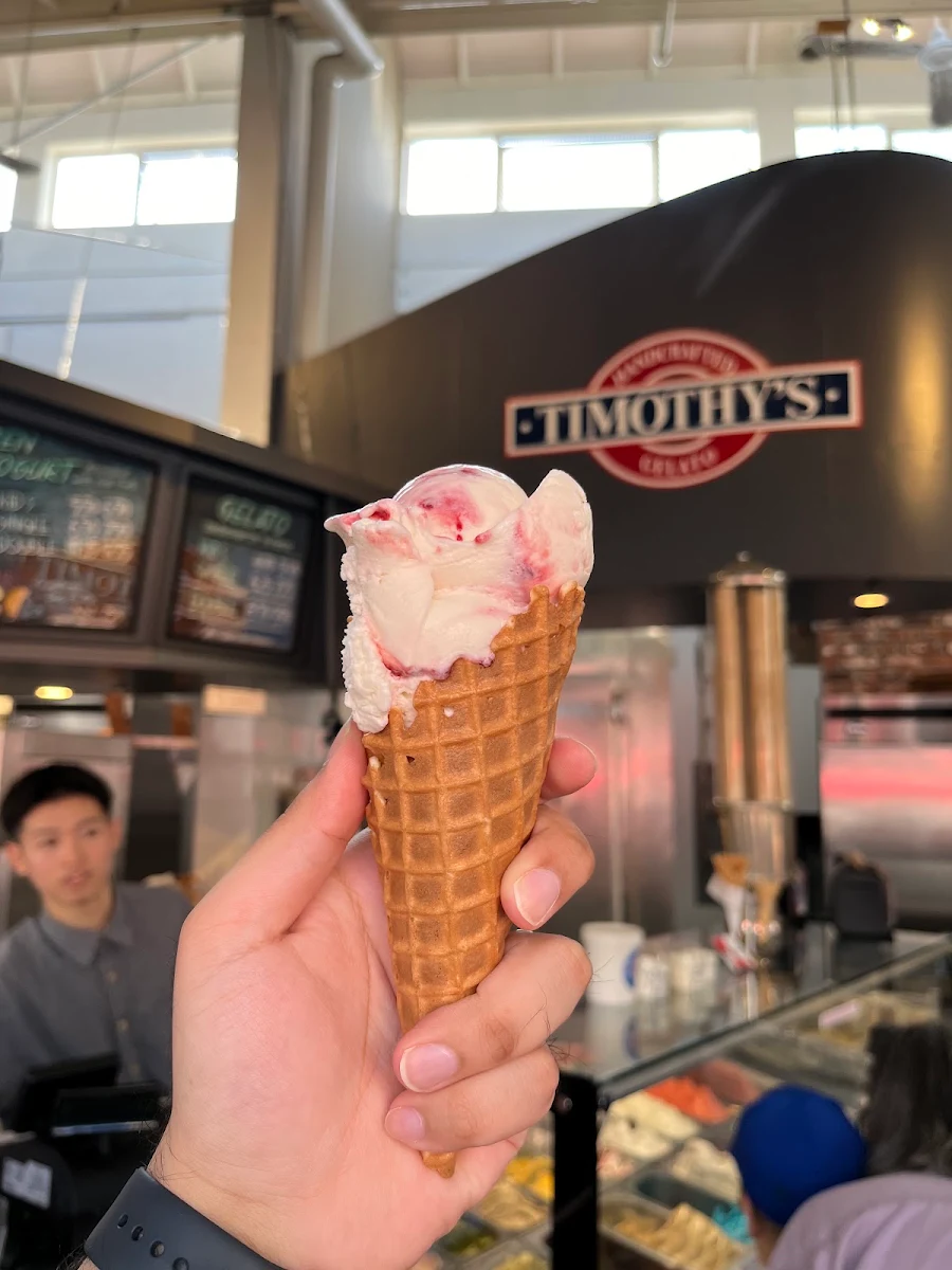 White Chocolate Ice Cream Cone