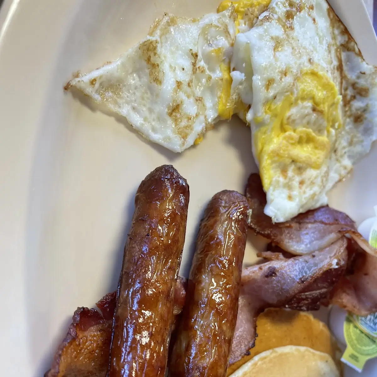 Pancakes Eggs Bacon Sausage