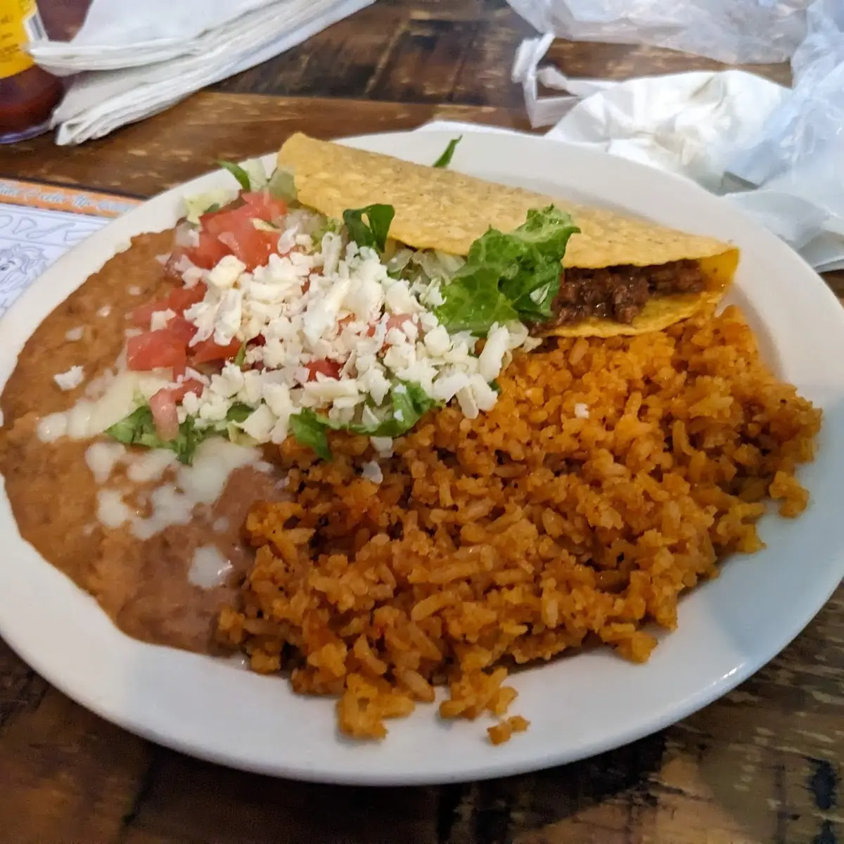 Rice & Refried Beans