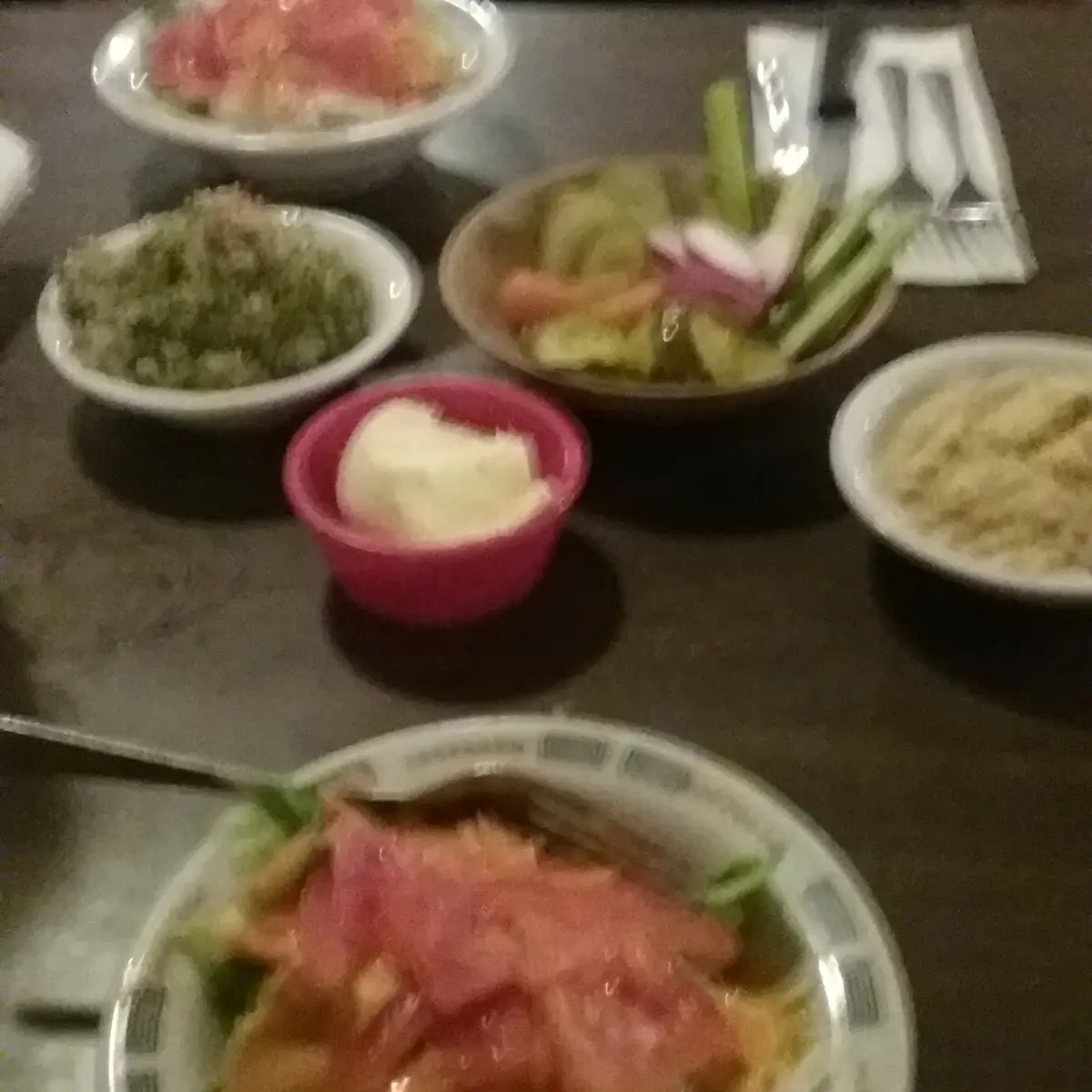 The Set Up and Salad
