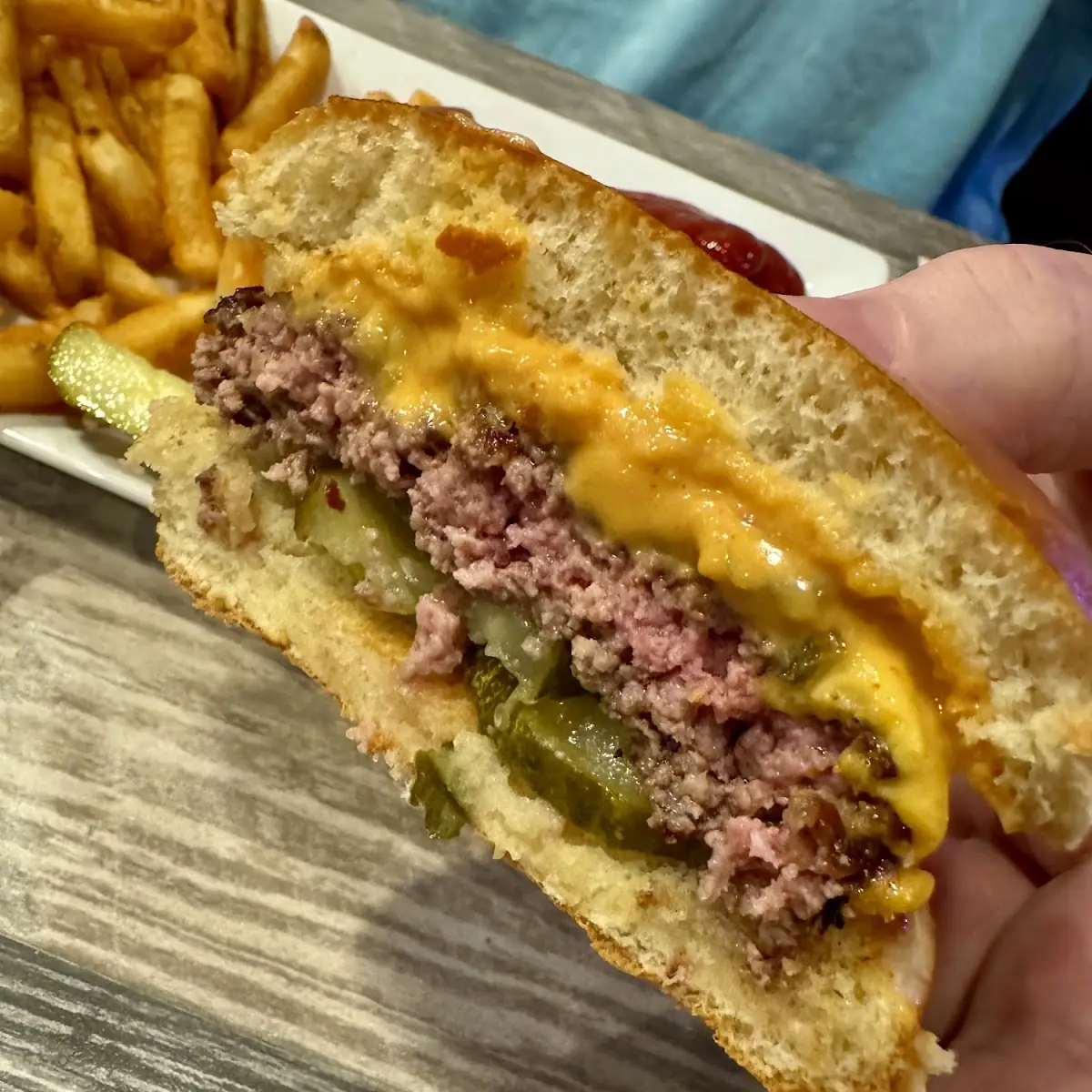 Dirty Martini Smash Burger