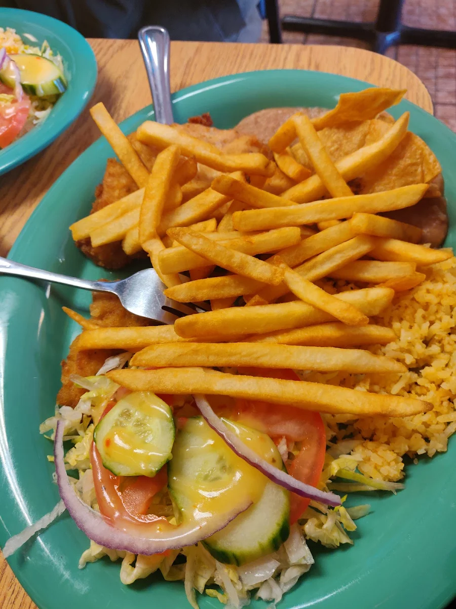 Chicken Breast and Fries