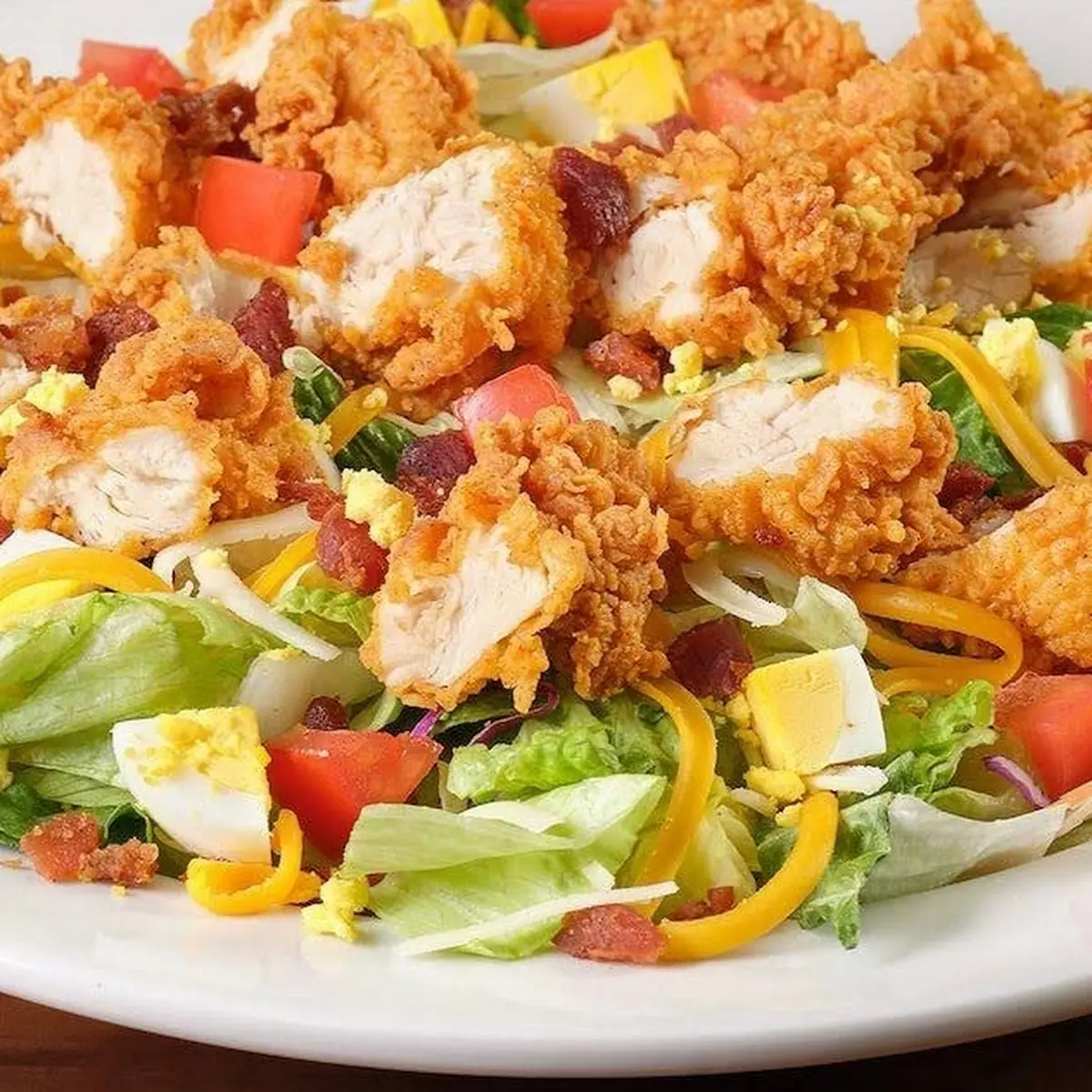 Fried Chicken Tender Salad