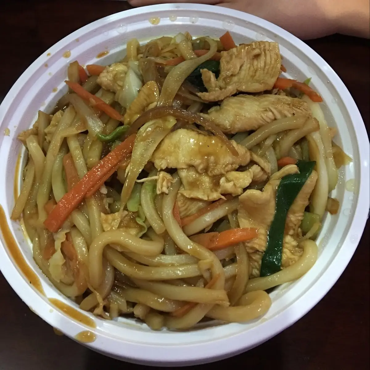 Chicken and Udon Noodle Stirfry