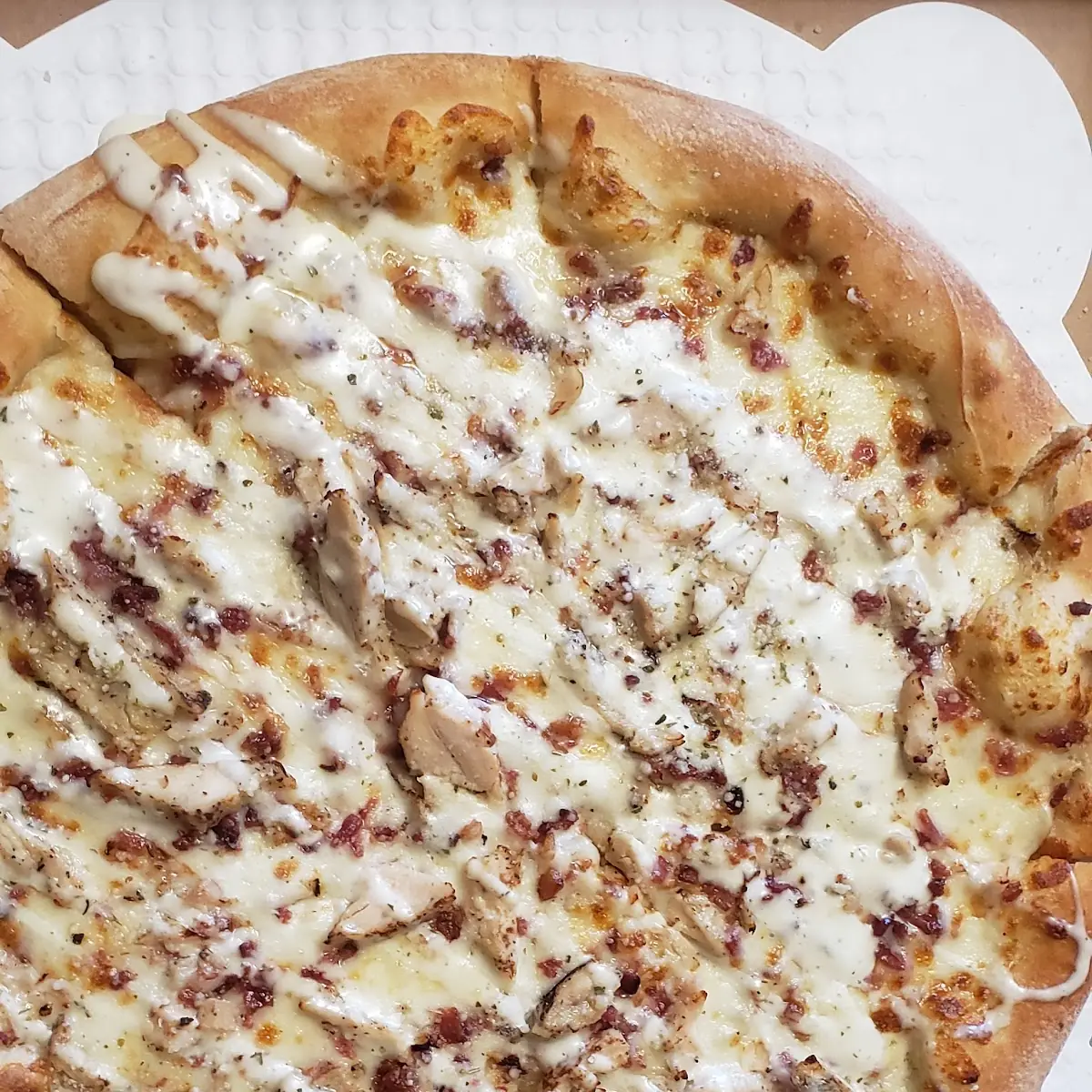 Chicken Bacon Ranch Pizza