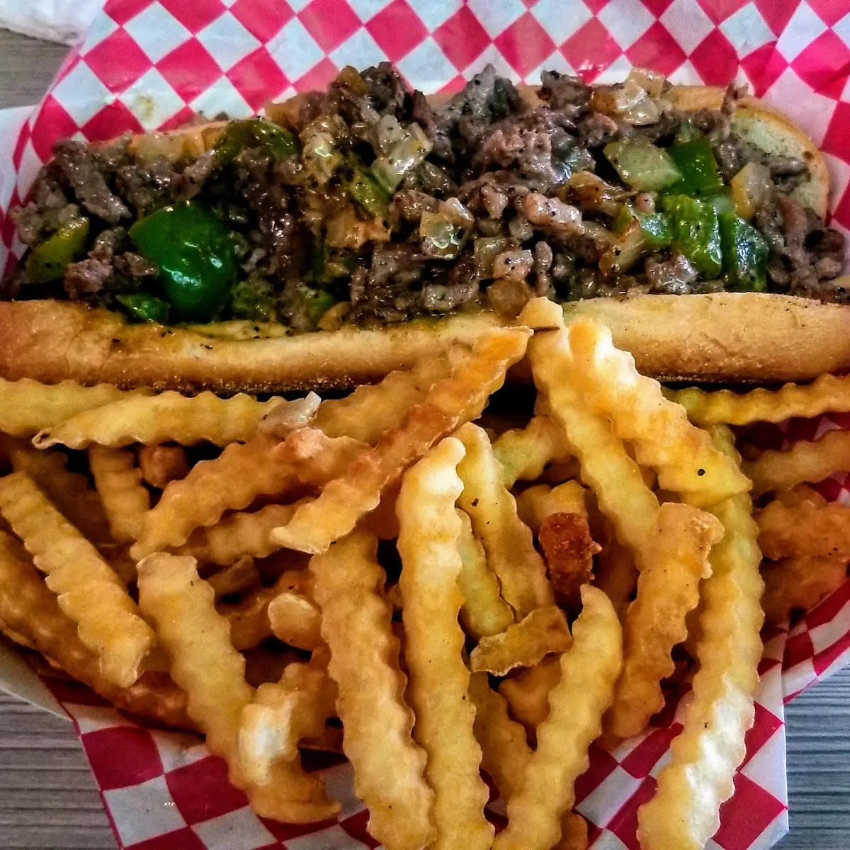 Philly Cheese Steak and Fries