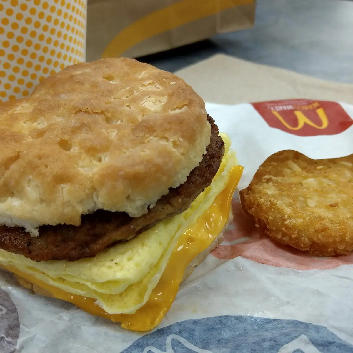 Sausage Egg Cheese Biscuit