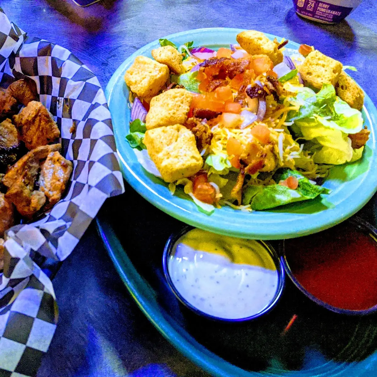 Chislic with House Salad