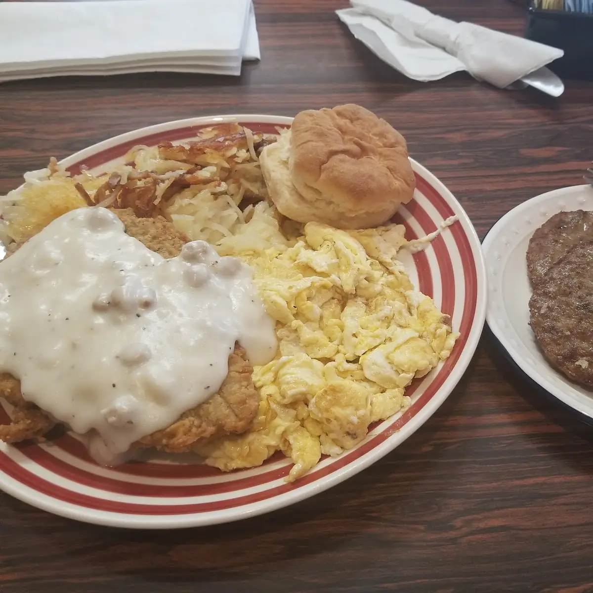 Two Eggs, Toast, and Either (Bacon, Ham, or Sausage)
