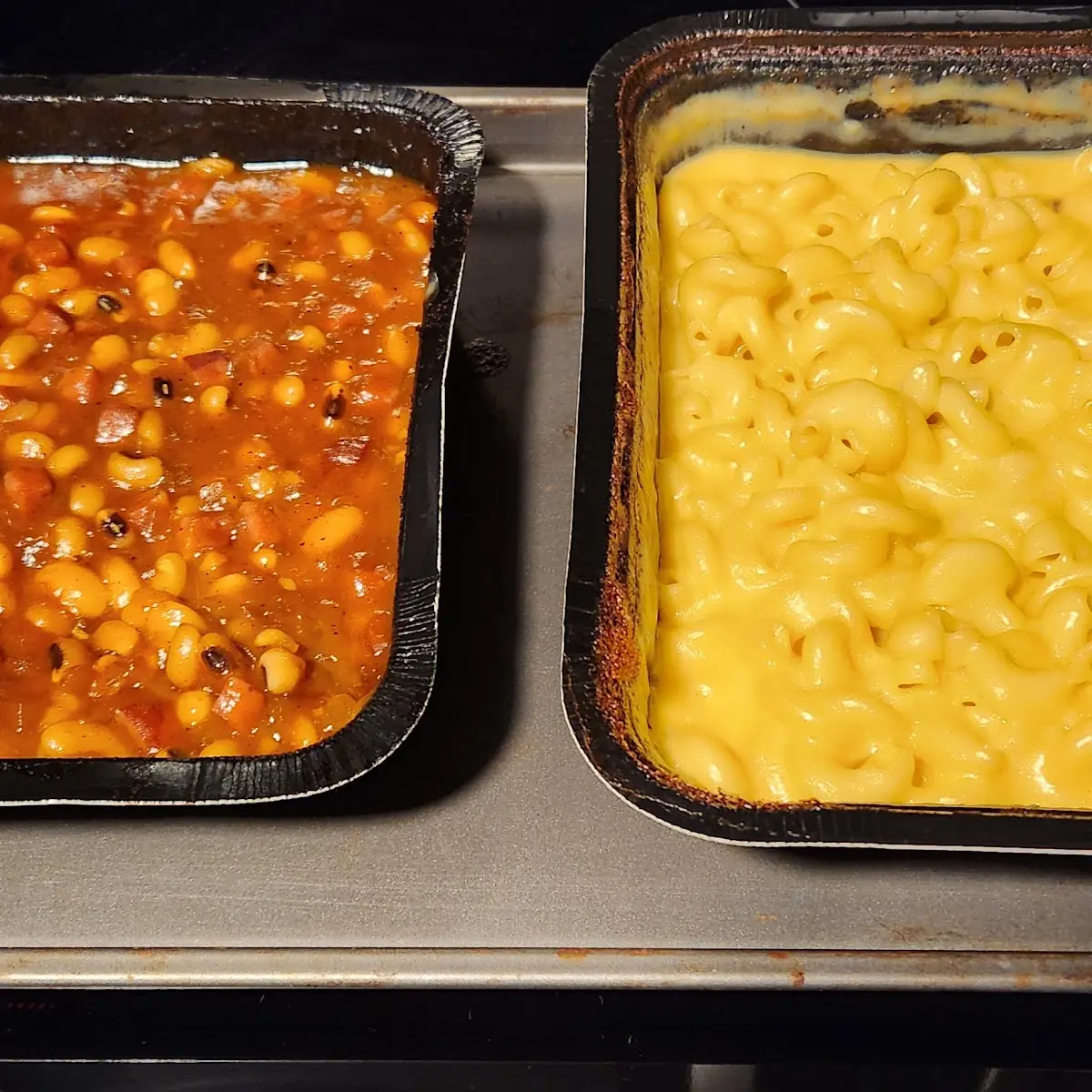 Baked Beans and Macaroni and Cheese