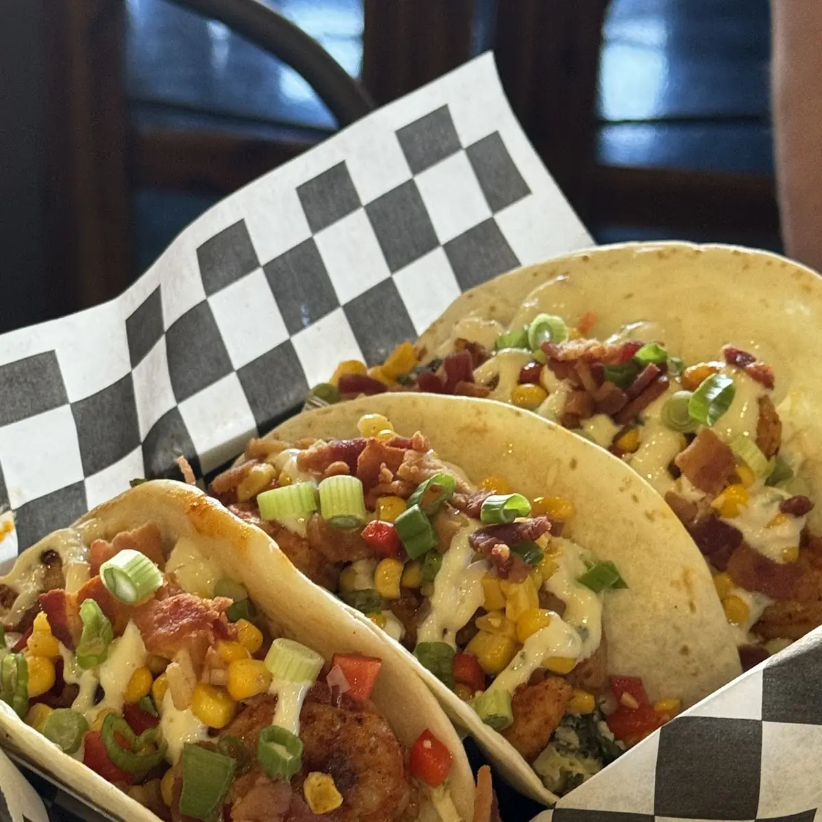 Creole Blackened Shrimp Tacos