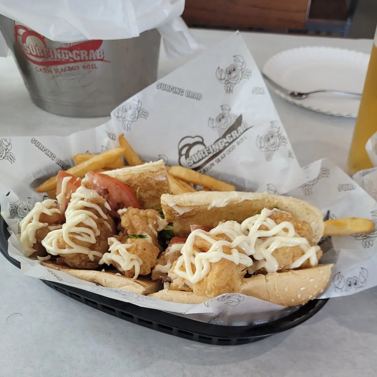 Shrimp PO Boy Sandwich