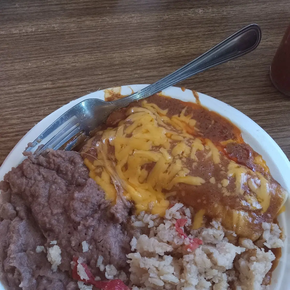 Refried Beans and Cheese