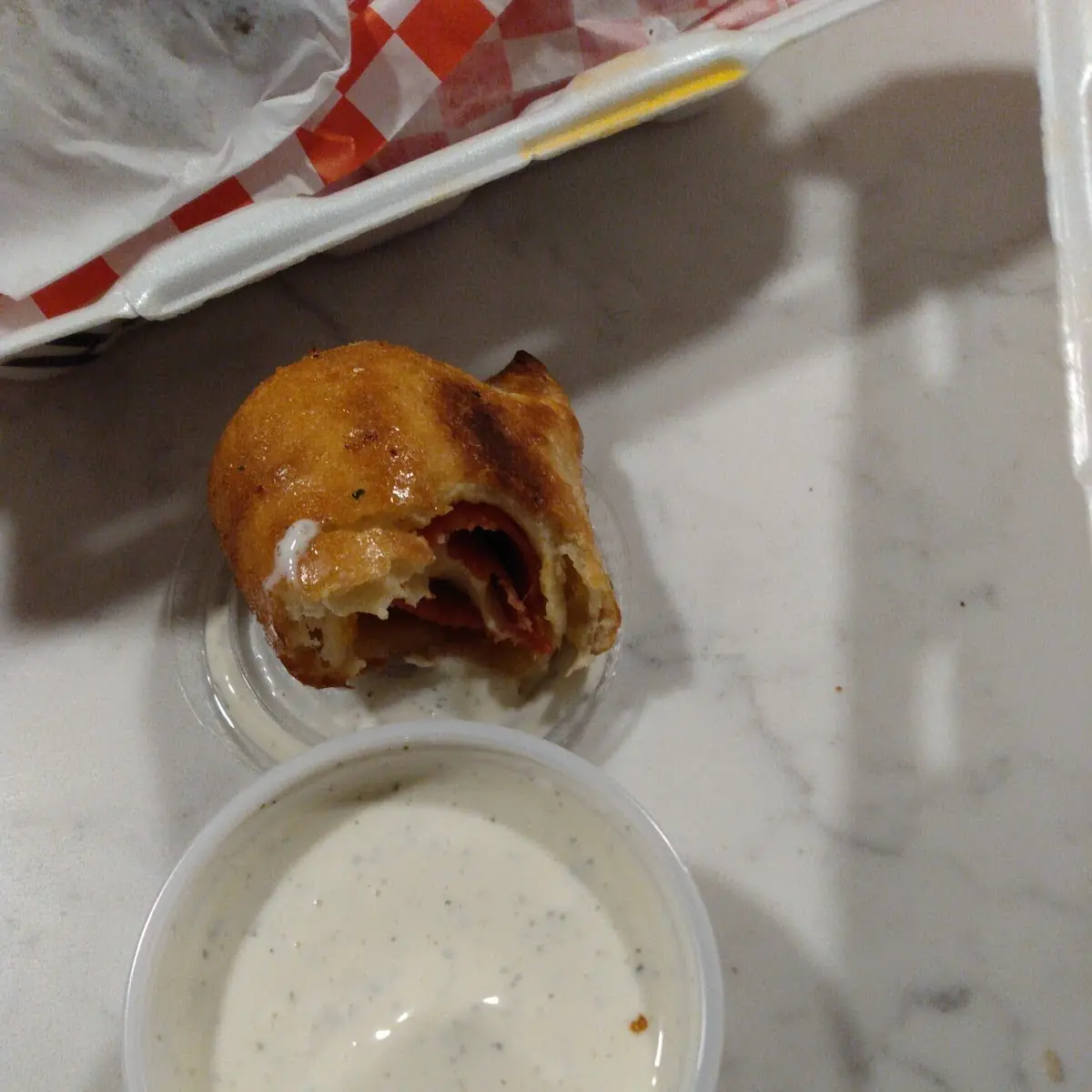 Pizza Rolls with Ranch Dressing