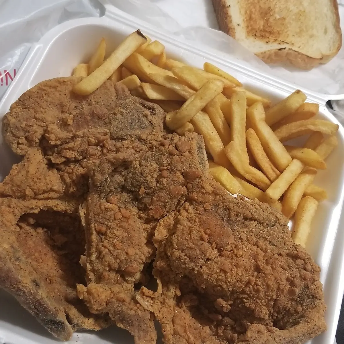 Fried Pork Chop with Double Fries