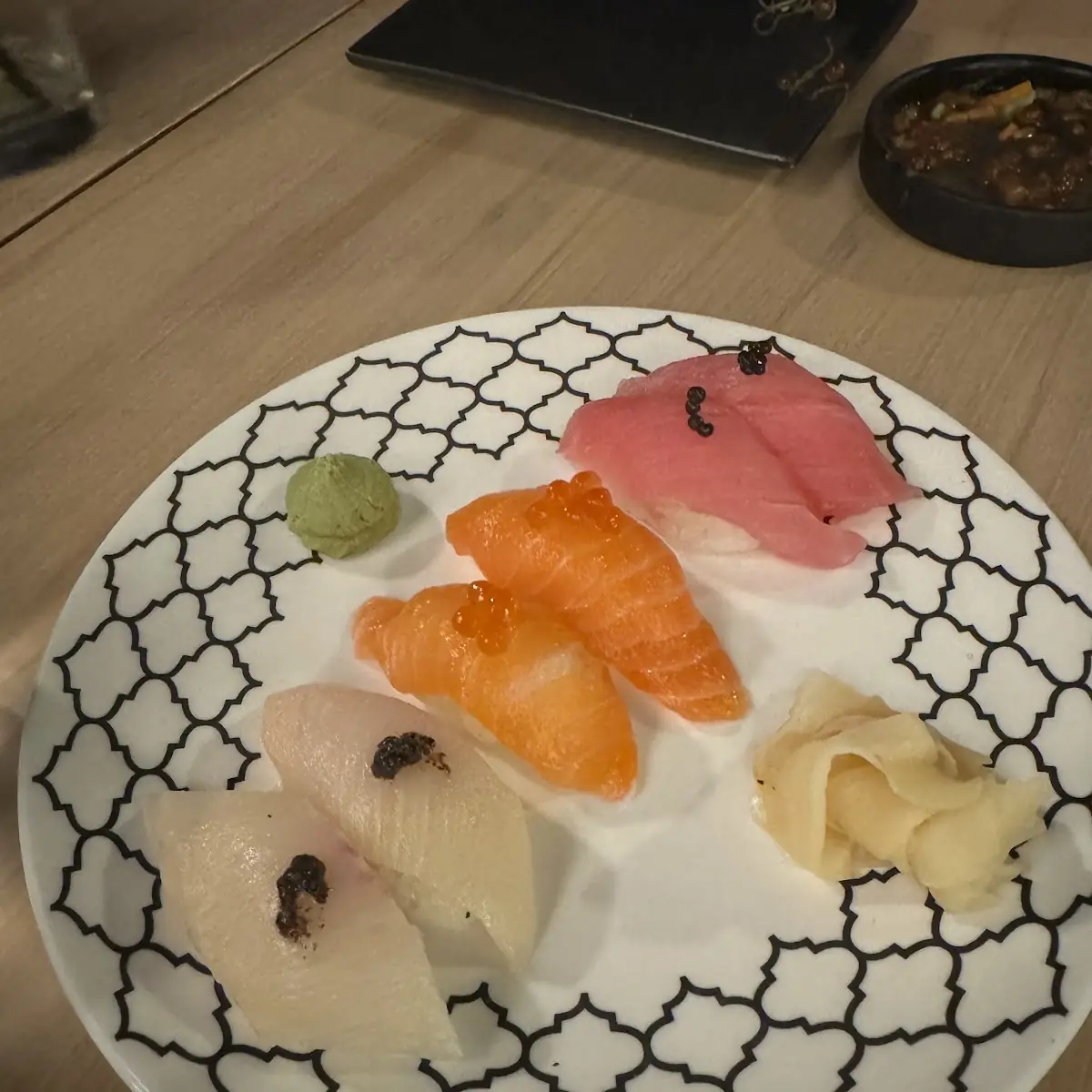Tuna and Salmon Roe Nigiri